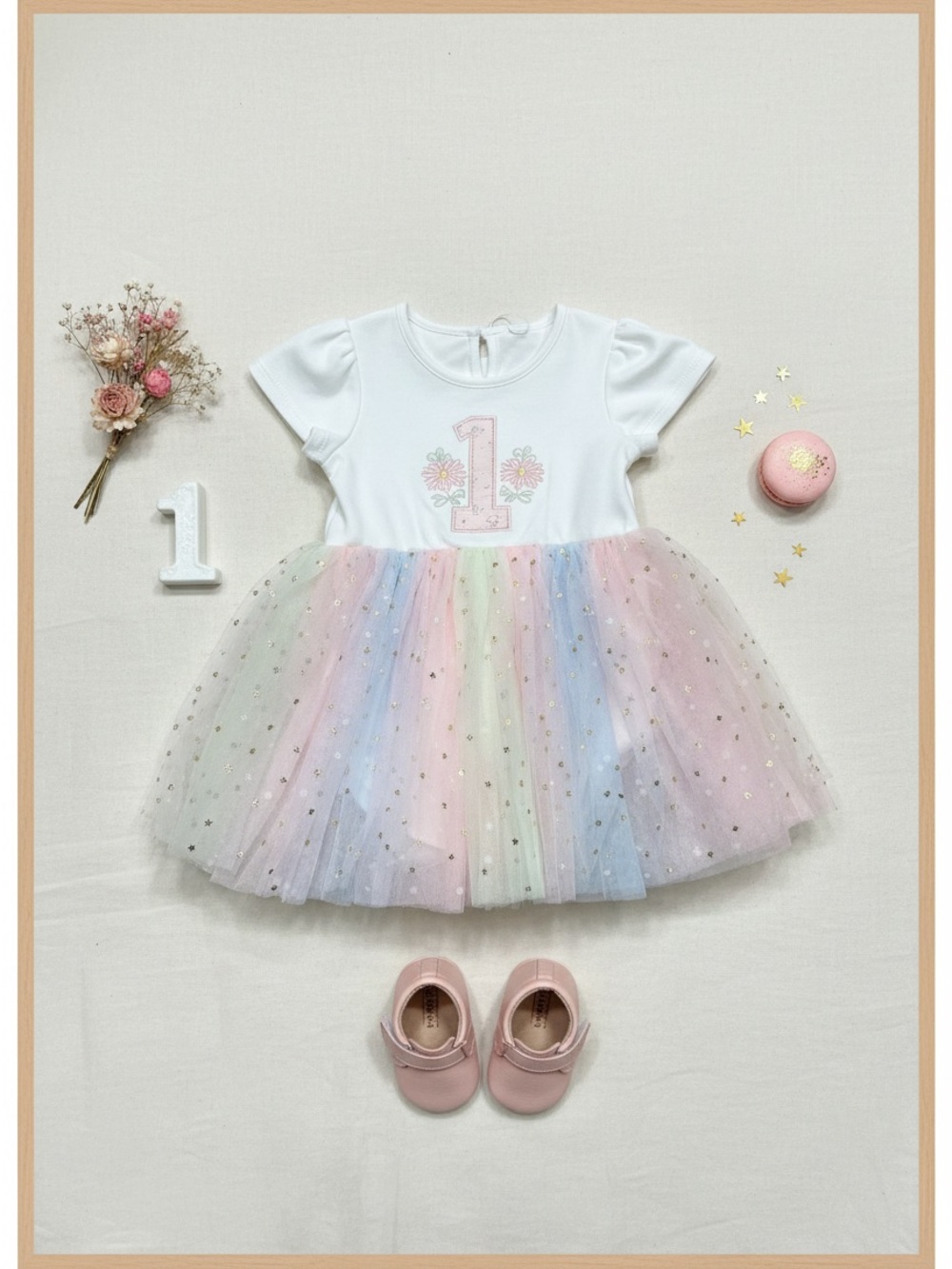 First Birthday Pastel Tutu Dress